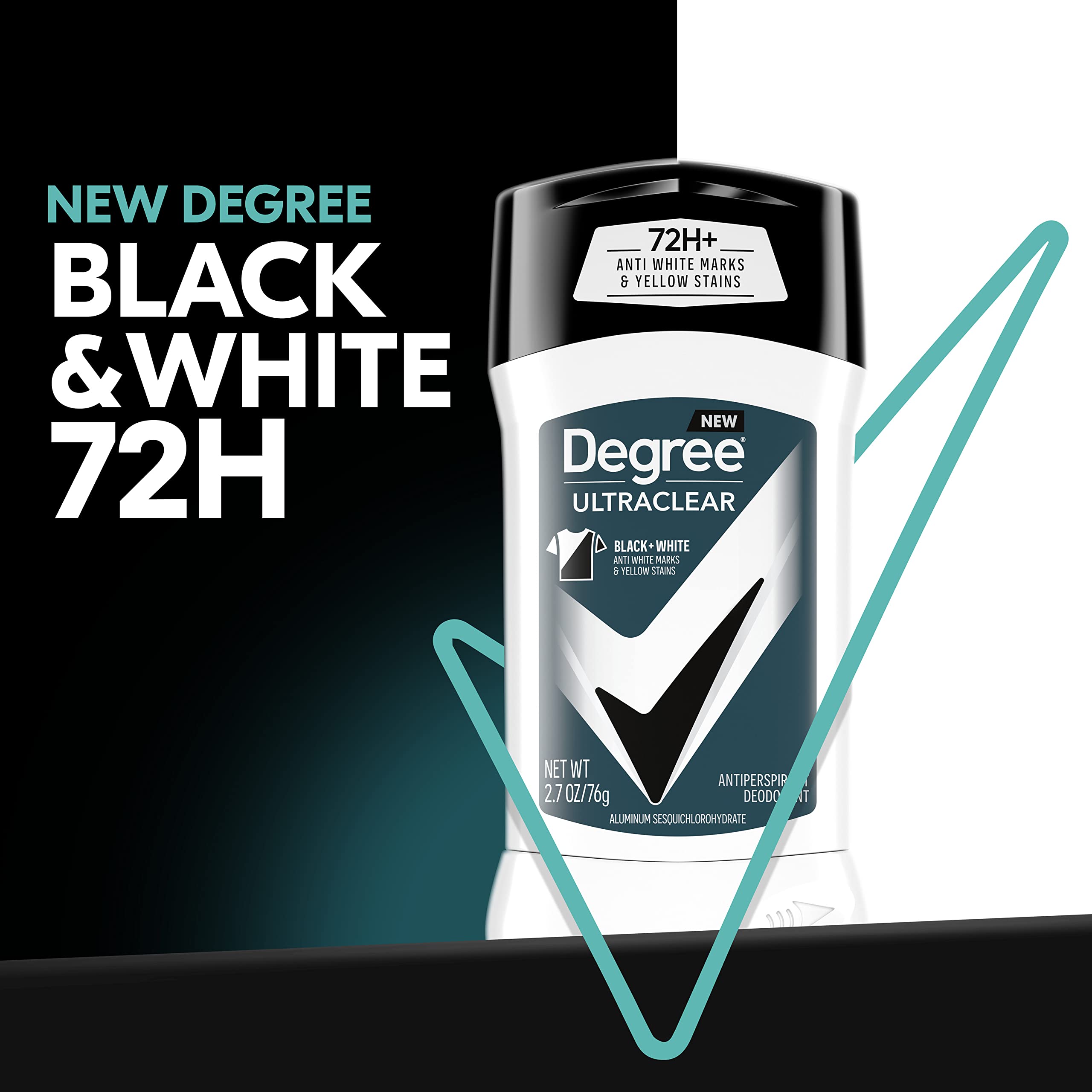 Degree Ultraclear anti-mark technology guards clothing against deodorant stains
