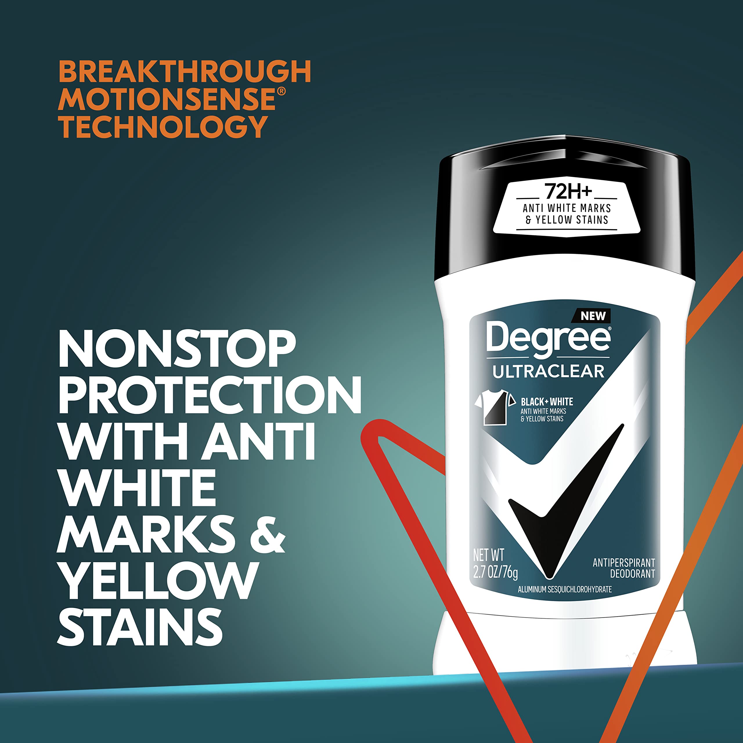 Degree Ultraclear warm woody scent encourages all-day freshness