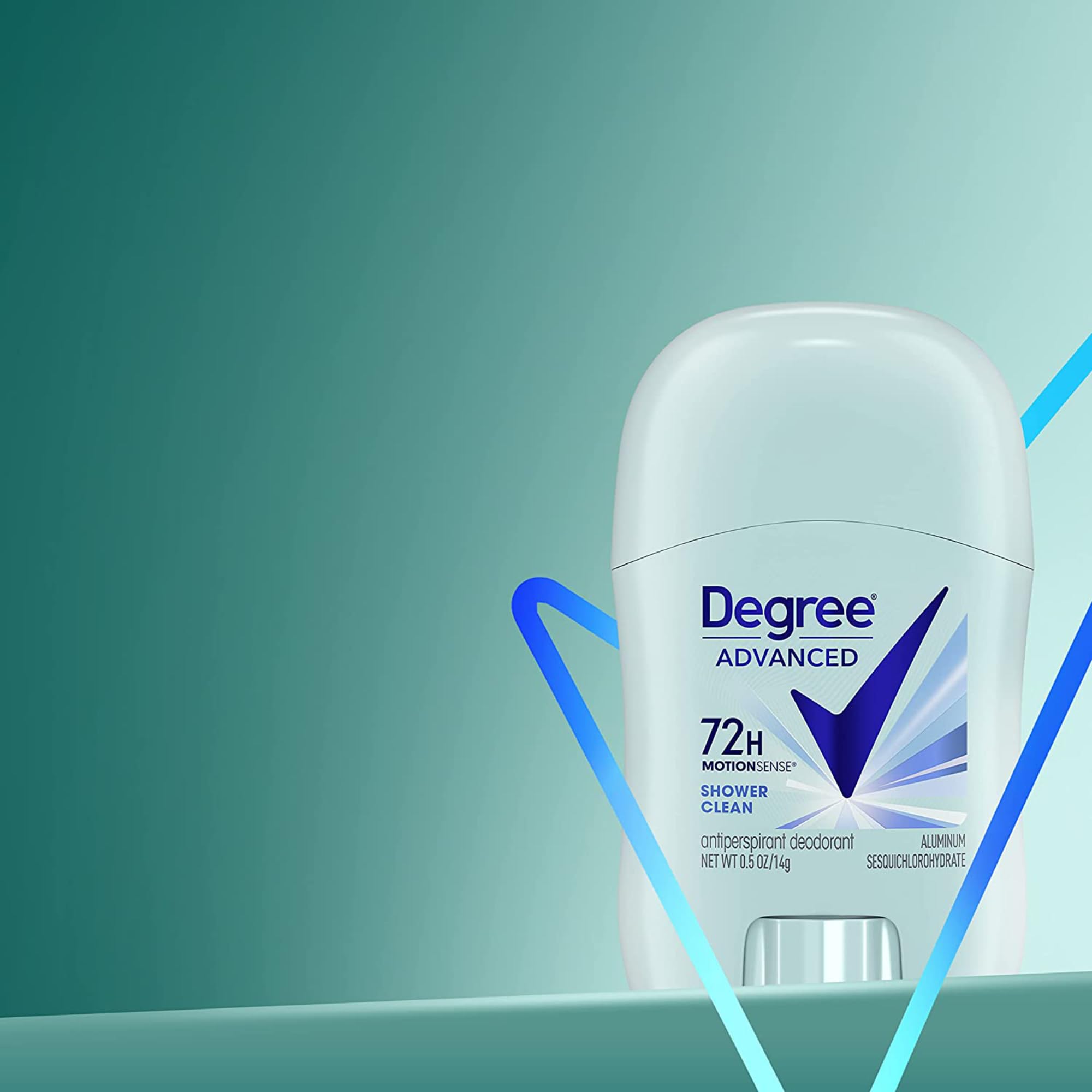 Degree 18-pack display demonstrates ample protection for trips and ongoing use.