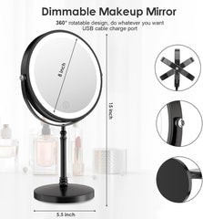 DEIOVWXS 10x magnifying side supports precise details for brows and lashes.