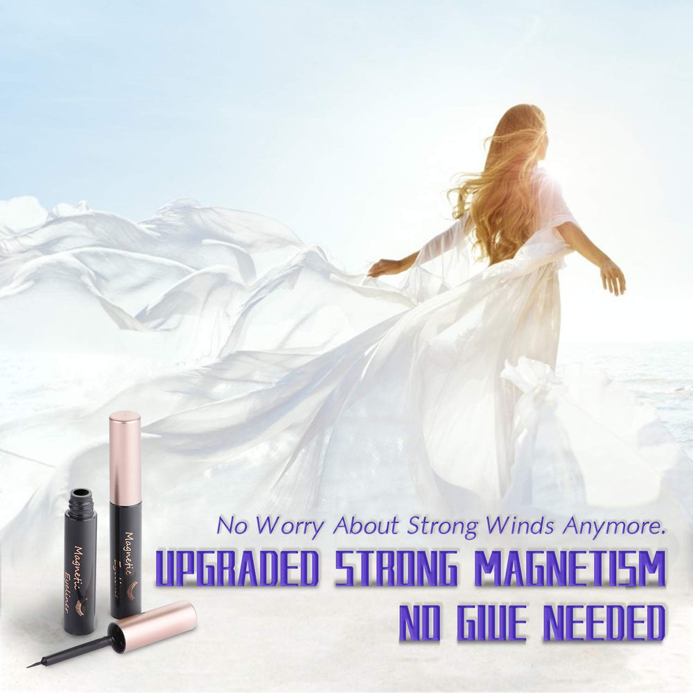 DEJAVIA waterproof magnetic eyeliner provides strong, durable lash adhesion