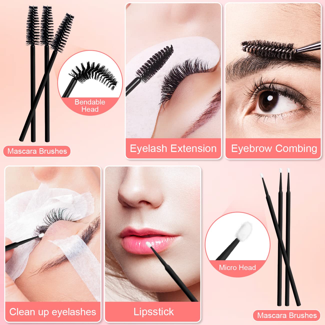 Dejiovey eye gel pads and brushes for clean prep and precise application