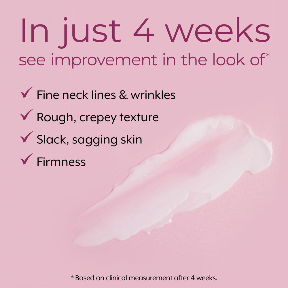 Dekliderm Neck Firming Cream close-up bottle highlighting retinol and bakuchiol blend.