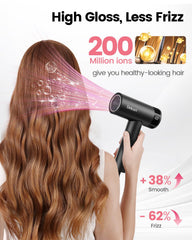 Dekuri ion technology delivering 200 million ions for smooth hair shine