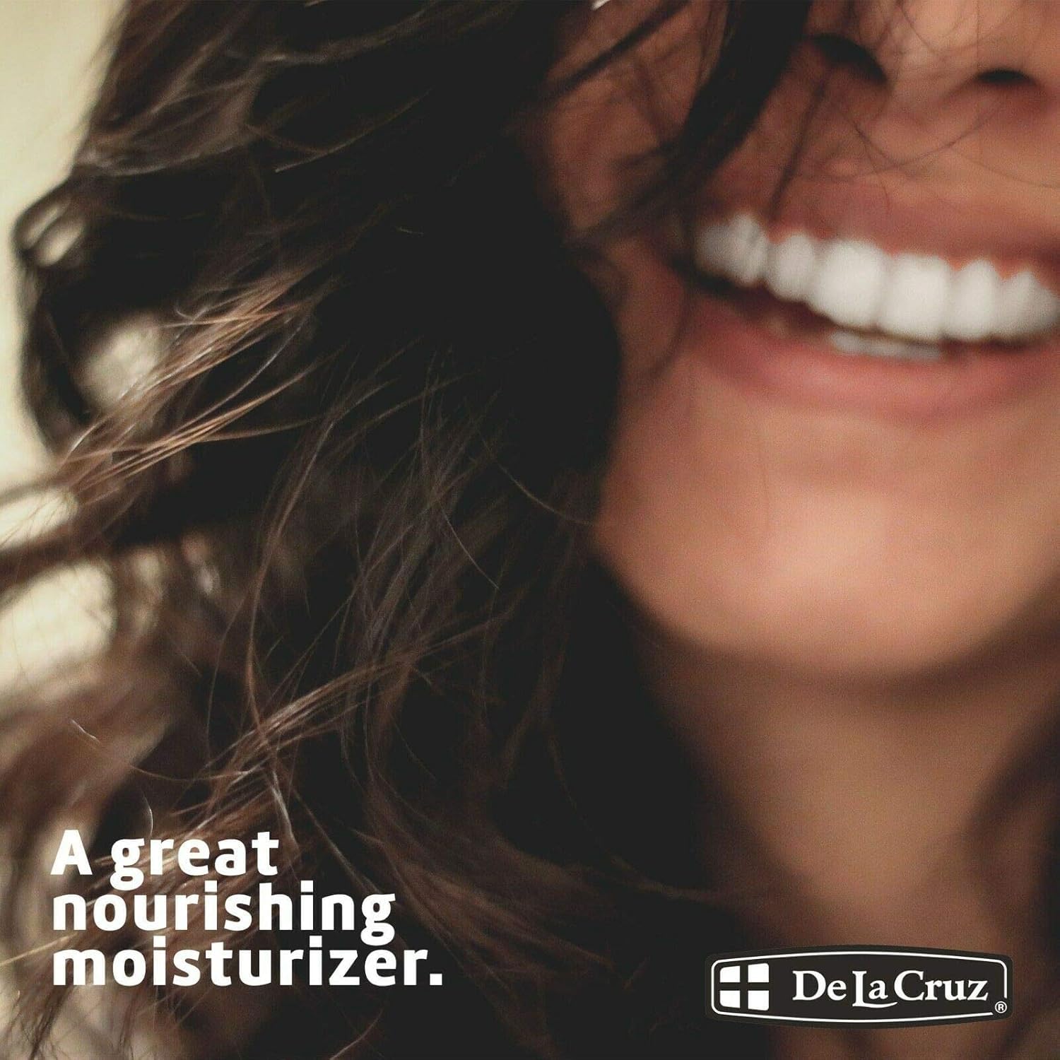 Closeup texture of De La Cruz olive oil emphasizing smoothness.