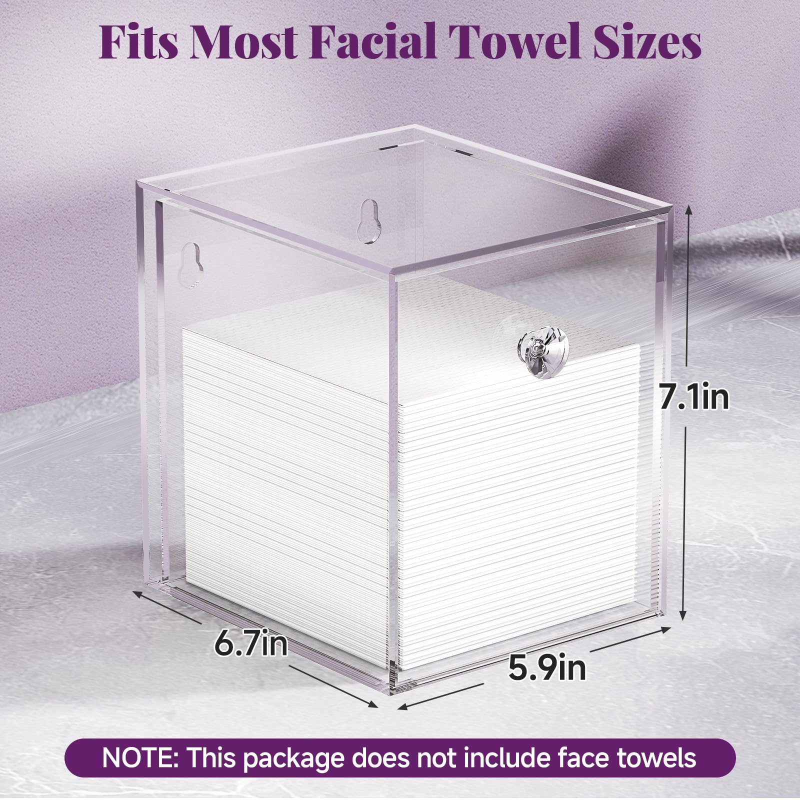 Delamu Face Towels Holder side drawer open, smooth access with wet hands.