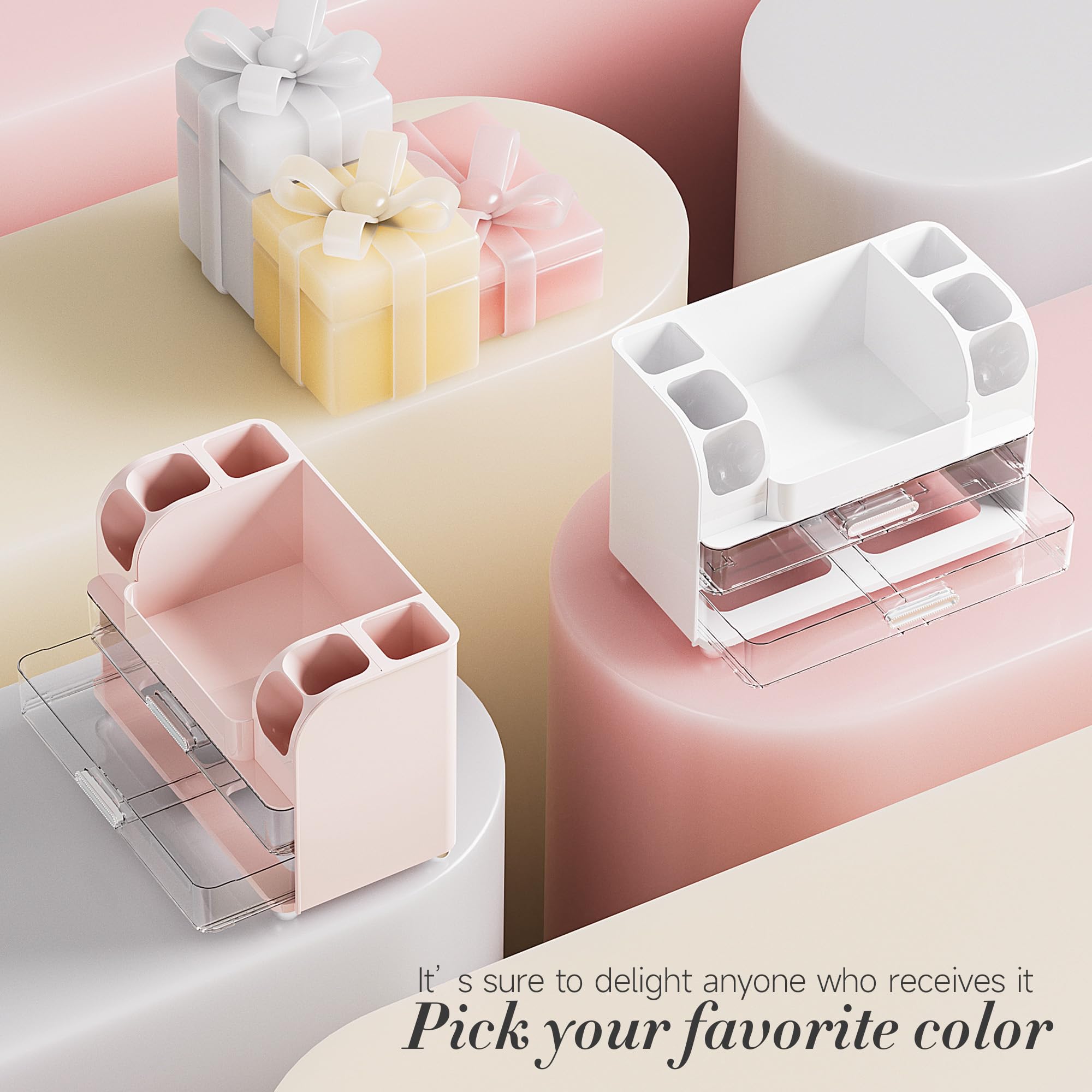 Delamu makeup organizer makes a stylish gift for loved ones.