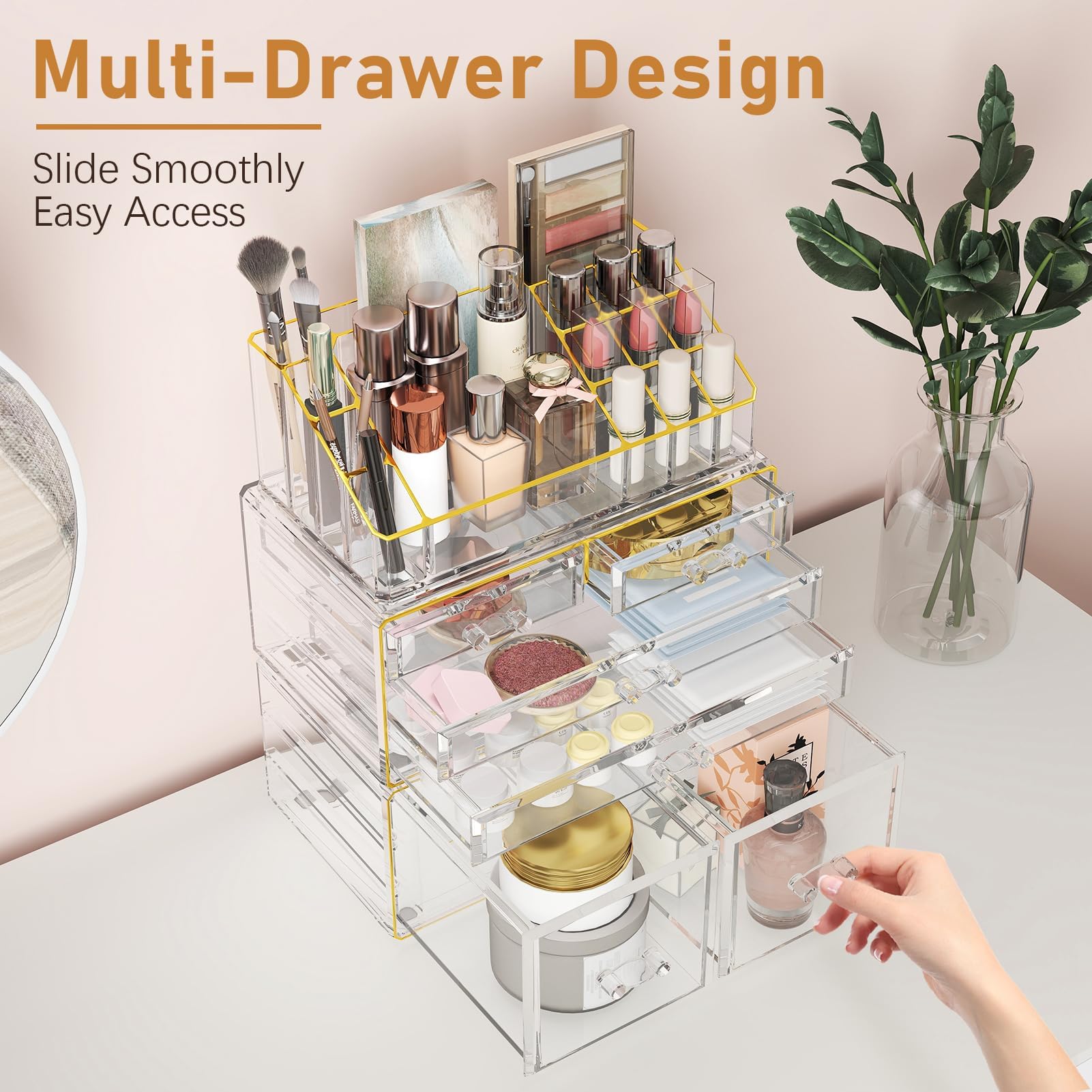 Delamu top compartment dividers for small item organization