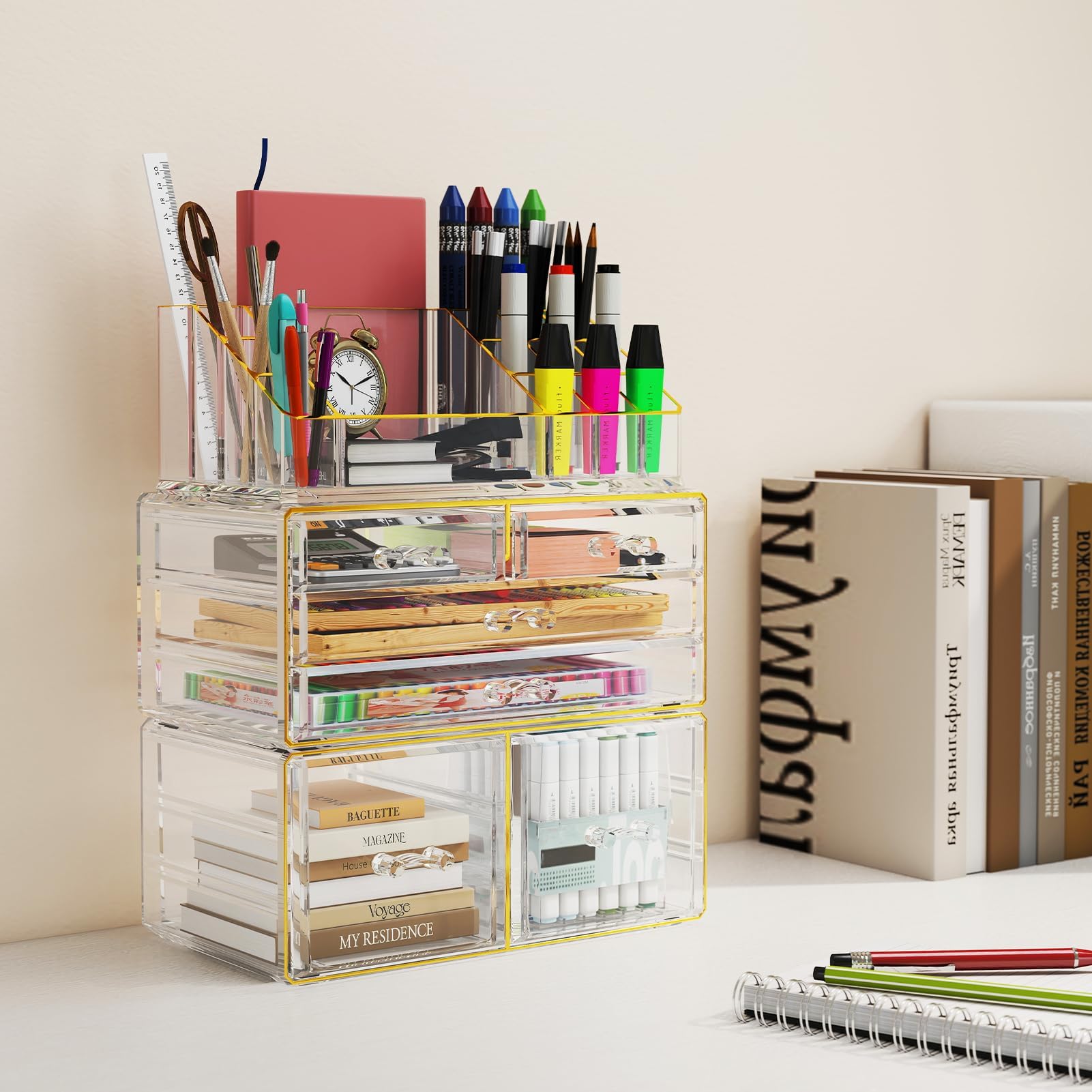 Delamu vanity bathroom storage solution for cosmetics and perfumes
