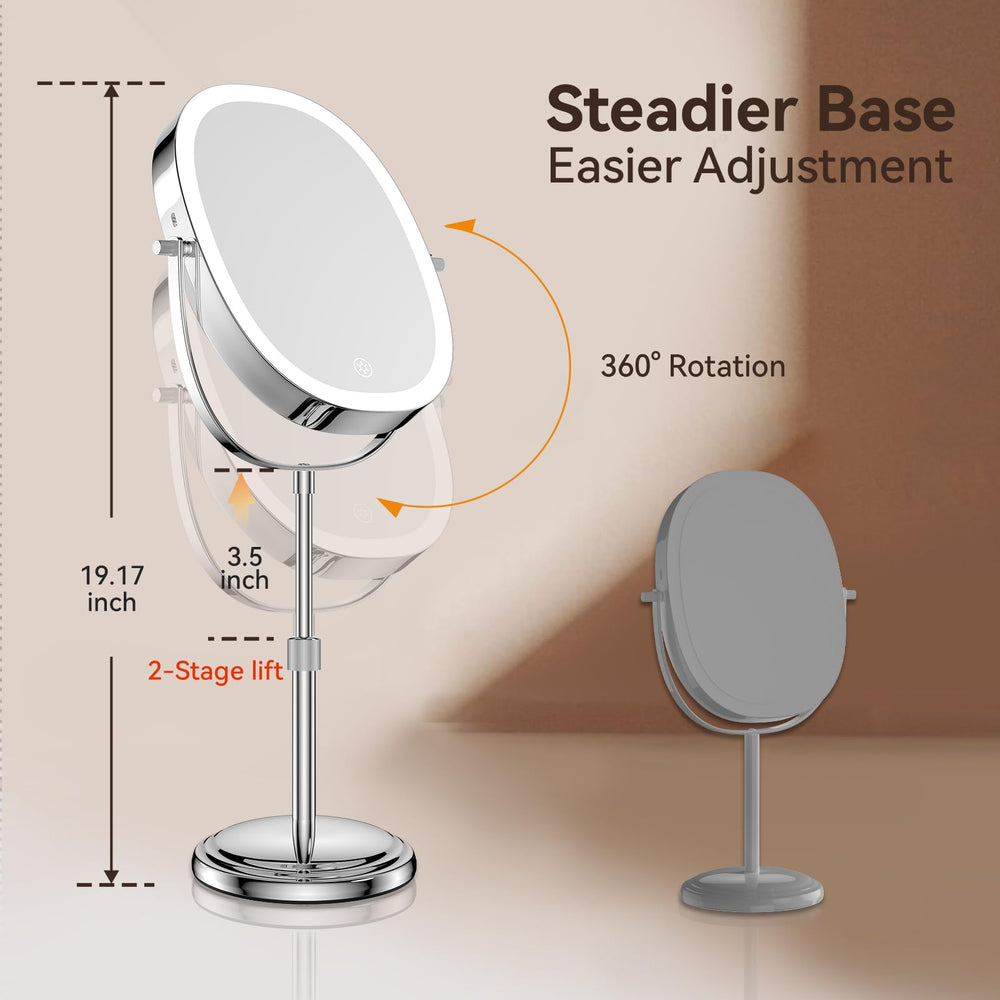 DeLanges 7X magnification mirror ideal for brows and lash detailing.