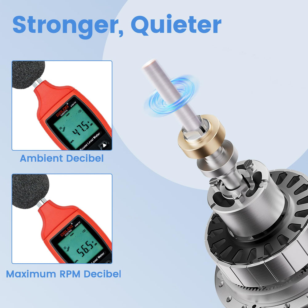 Delanie nail drill smart-screen display shows speed and power for precise control.