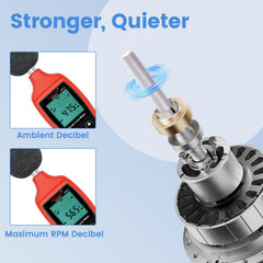Delanie nail drill smart-screen display shows speed and power for precise control.