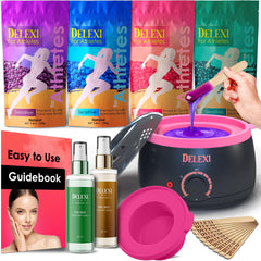 DELEXI waxing kit silicone bowl enables mess-free at-home waxing sessions