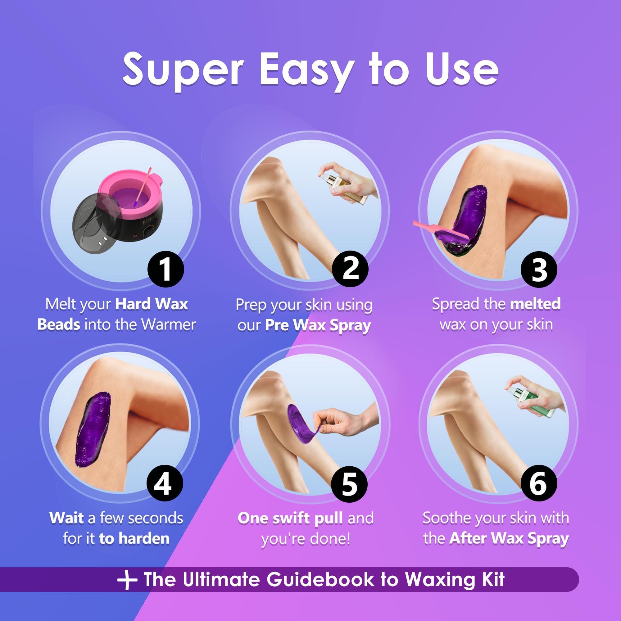 DELEXI waxing sticks provide precise application and clean results