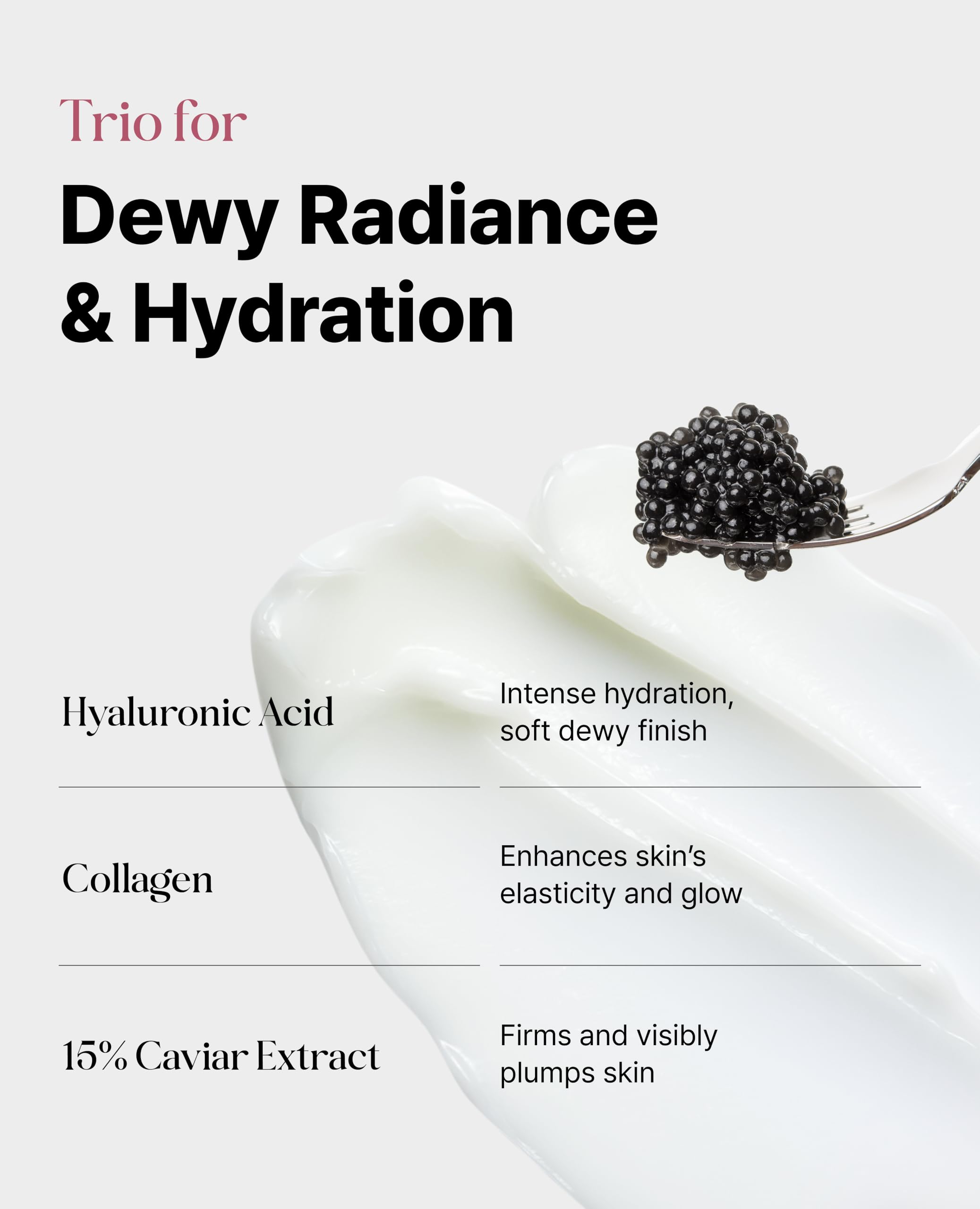 Delere droplets on hand emphasize rich hydration from hyaluronic acid