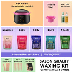 DELEXI hard wax beads packs illustrating gentle low-temperature removal