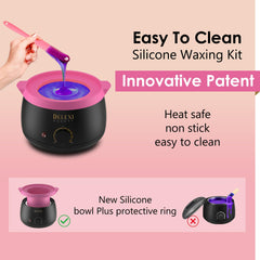 DELEXI silicone bowls for precise, mess-free wax application