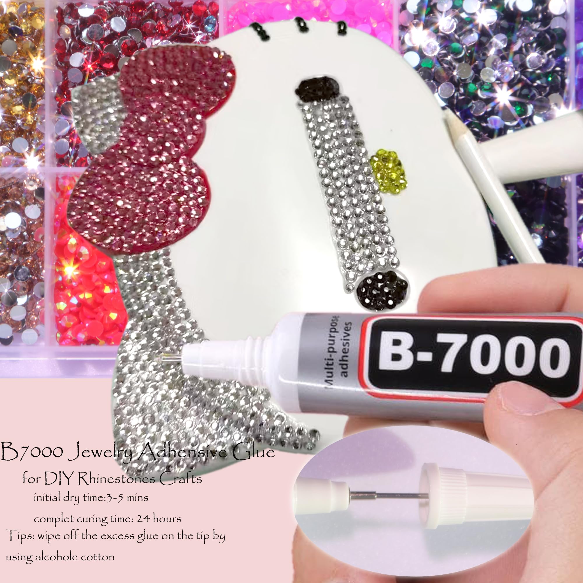 Delgoash rhinestones add sparkle to diamond painting and décor projects.