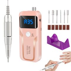 DELIFO electric nail drill in hand offers precise at-home manicure control.