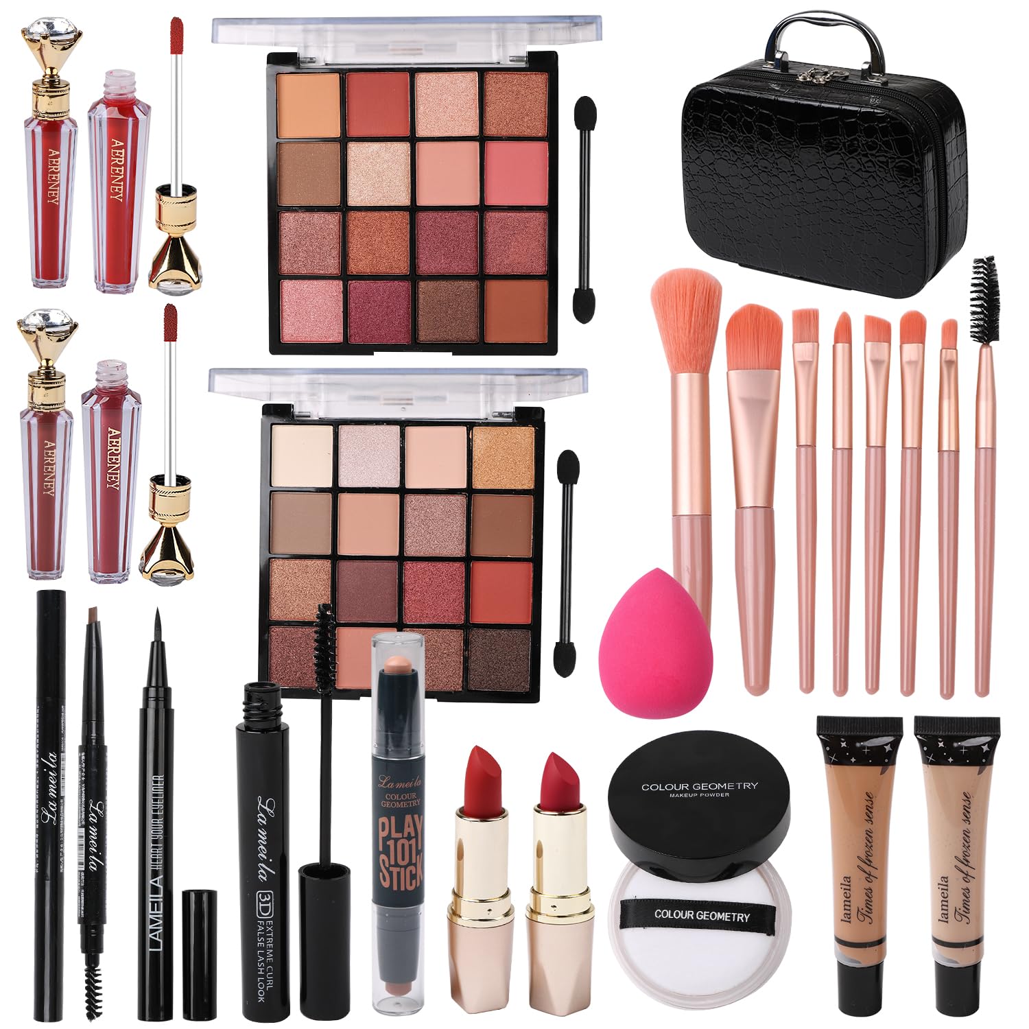 Delymol 8 makeup brushes enable precise blending on the go