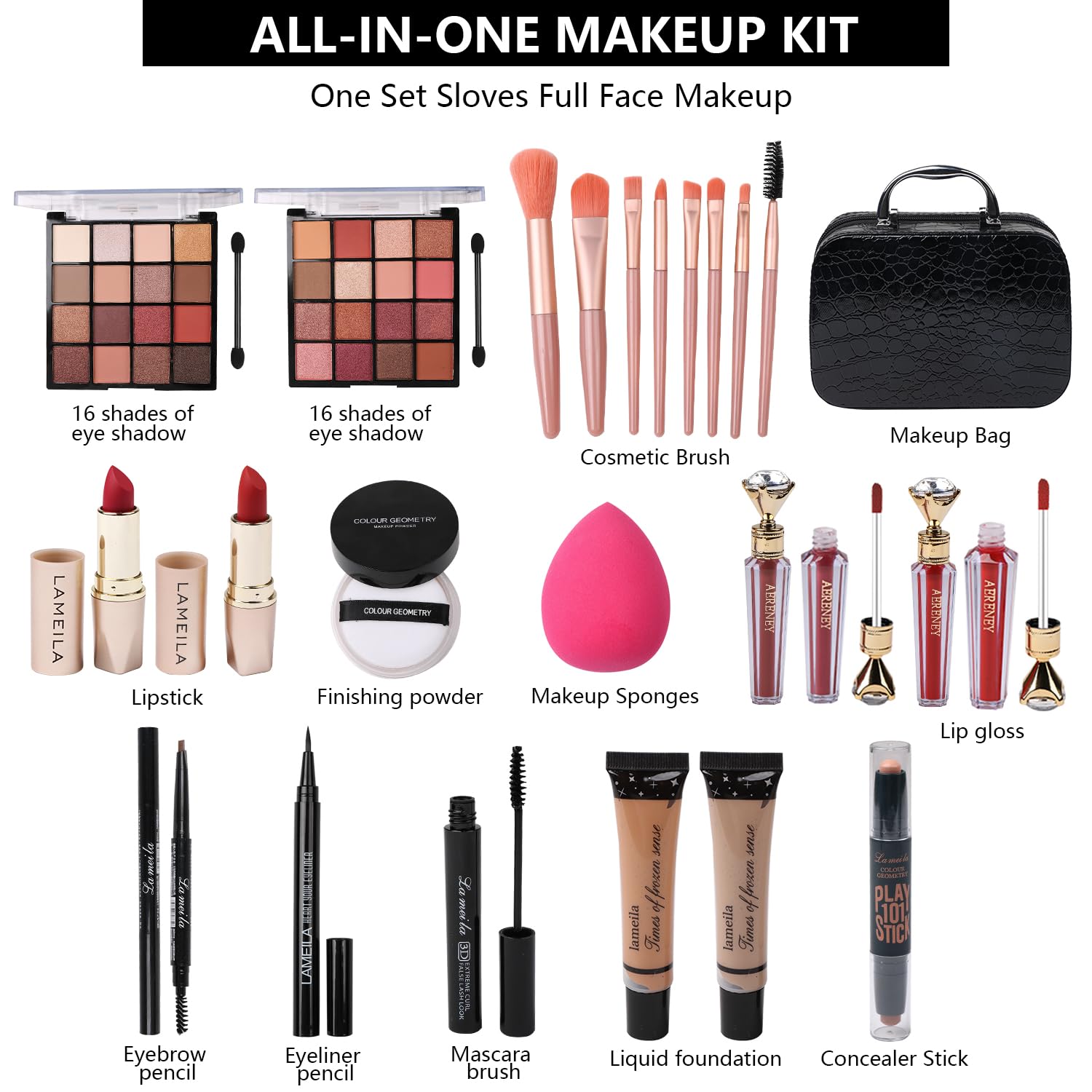 Delymol makeup kit liquid foundation offers smooth, blendable coverage for everyday skin