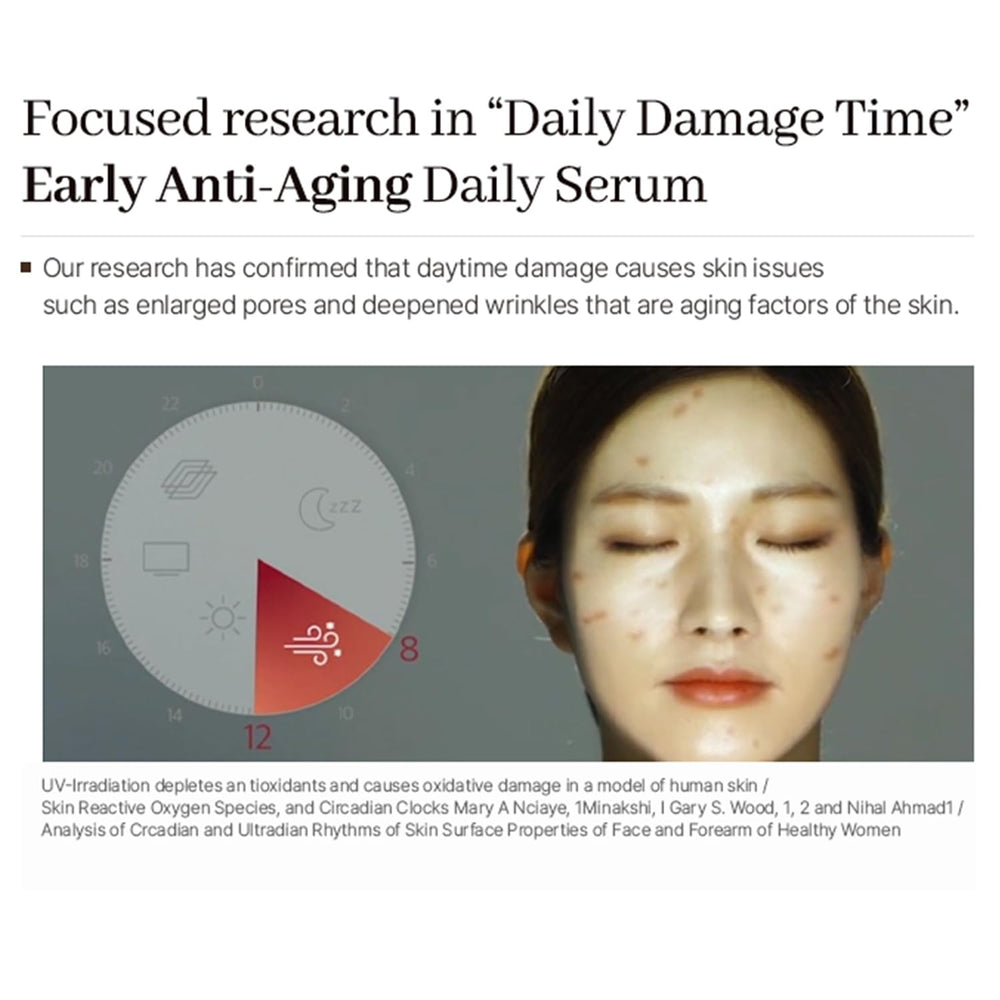 DEMAR 3 Signature ESTUD pore ampoule visual emphasizing clear, radiant complexion.