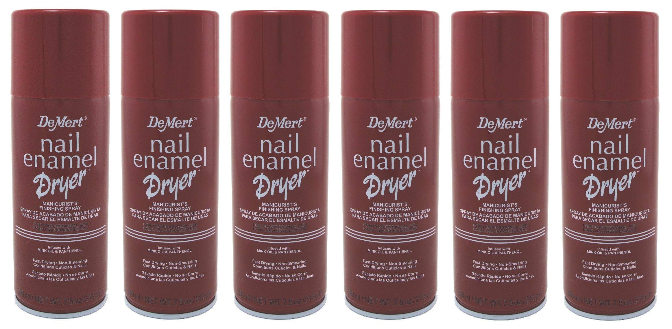Demert Nail Enamel Dryer Spray bottle helps quick drying and prevents smudges.