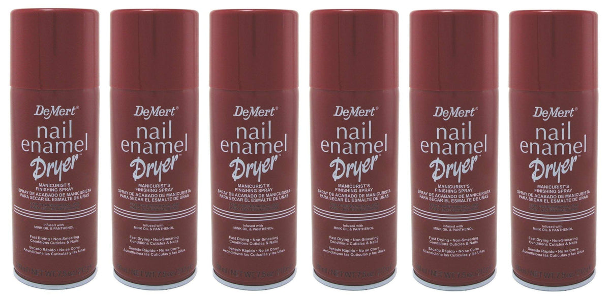 Demert Nail Enamel Dryer Spray bottle helps quick drying and prevents smudges.