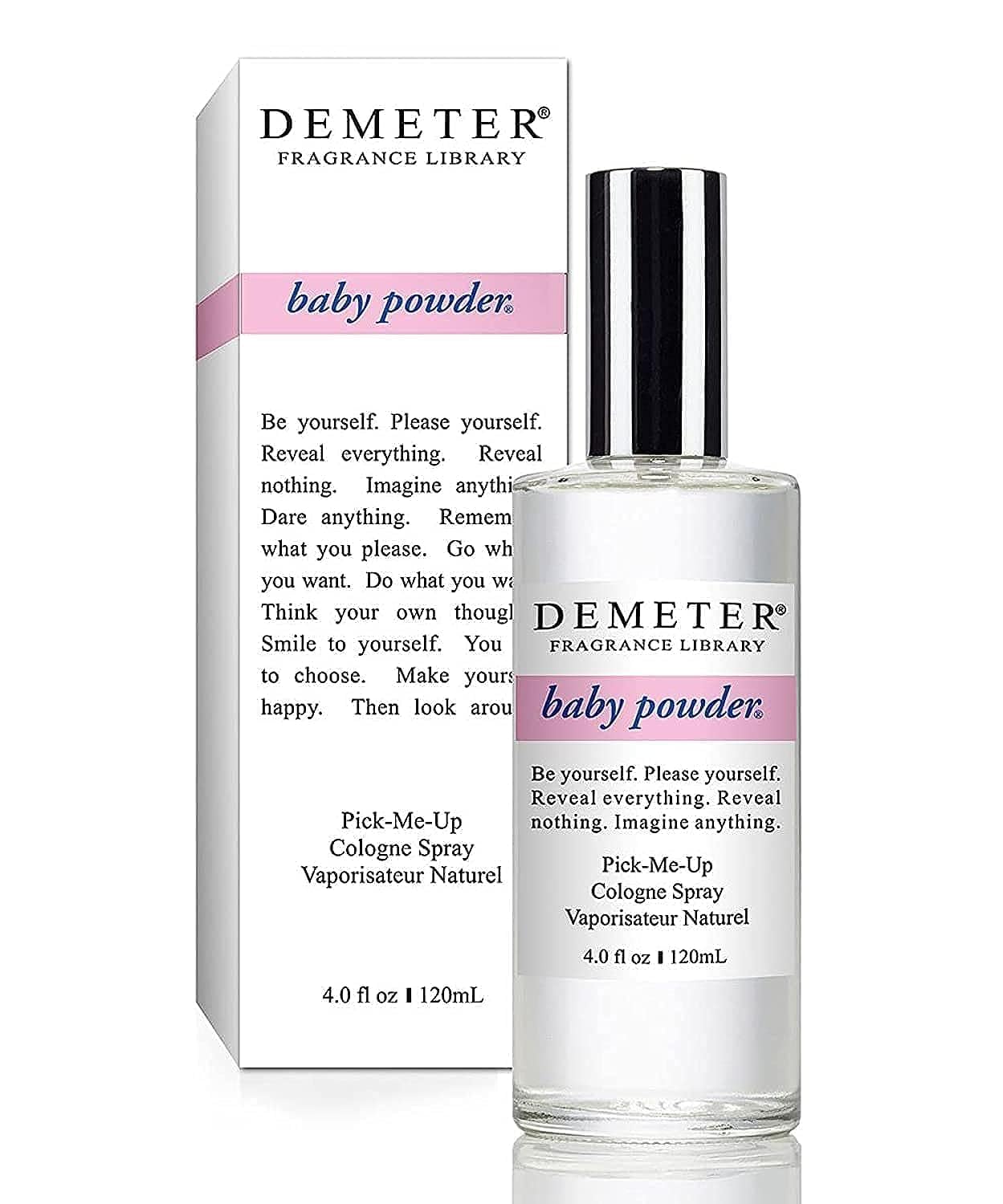 DEMETER Baby Powder bottle front view for daily fresh fragrance.