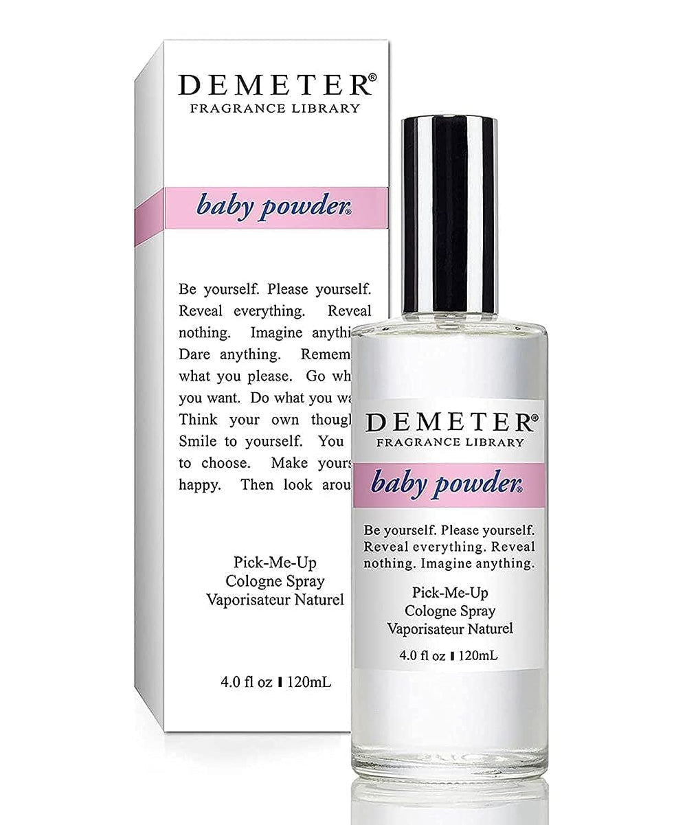 DEMETER Baby Powder bottle front view for daily fresh fragrance.