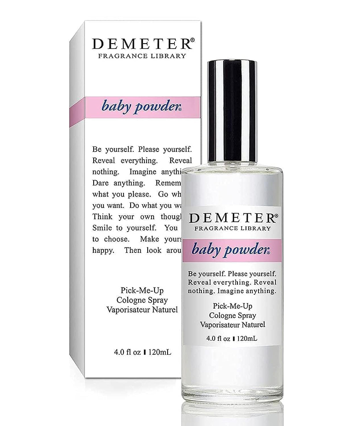 DEMETER Baby Powder bottle front view for daily fresh fragrance.