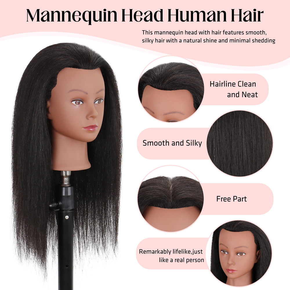Demides mannequin head clamp stand supports stable, hands-free styling
