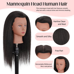 Demides mannequin head clamp stand supports stable, hands-free styling