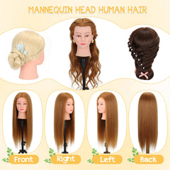 Demides mannequin head tools-included kit supports complete cosmetology training