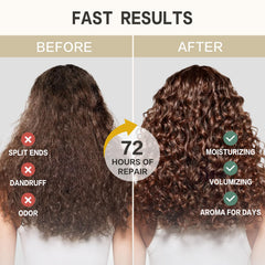 DEMIKI hair scalp close up shows balanced moisture and refreshed feel.