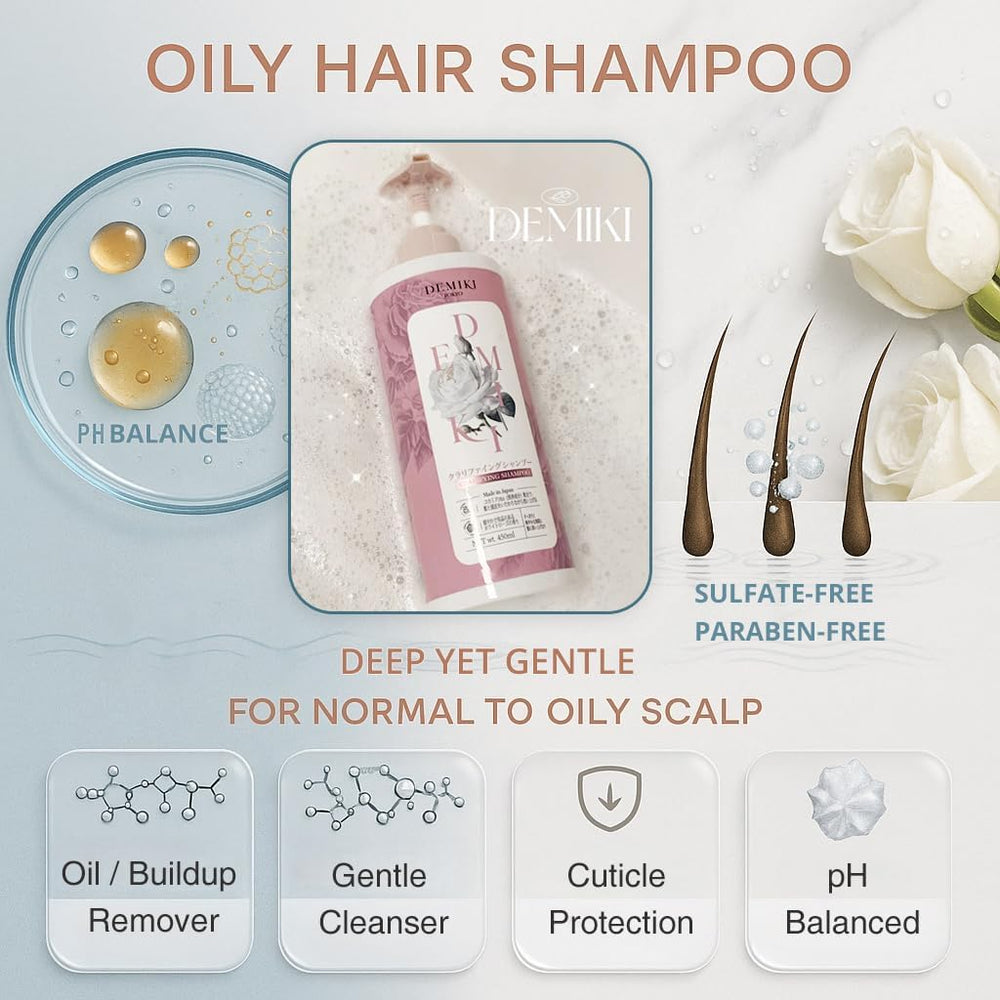 DEMIKI cleansing-lather-phase image demonstrates layered fragrance and luxurious texture for a spa-like routine.