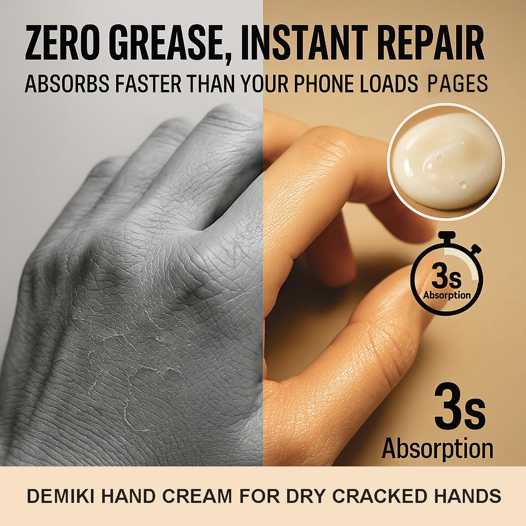 DEMIKI Shea Butter Coconut Oil hydration image emphasizes deep moisture