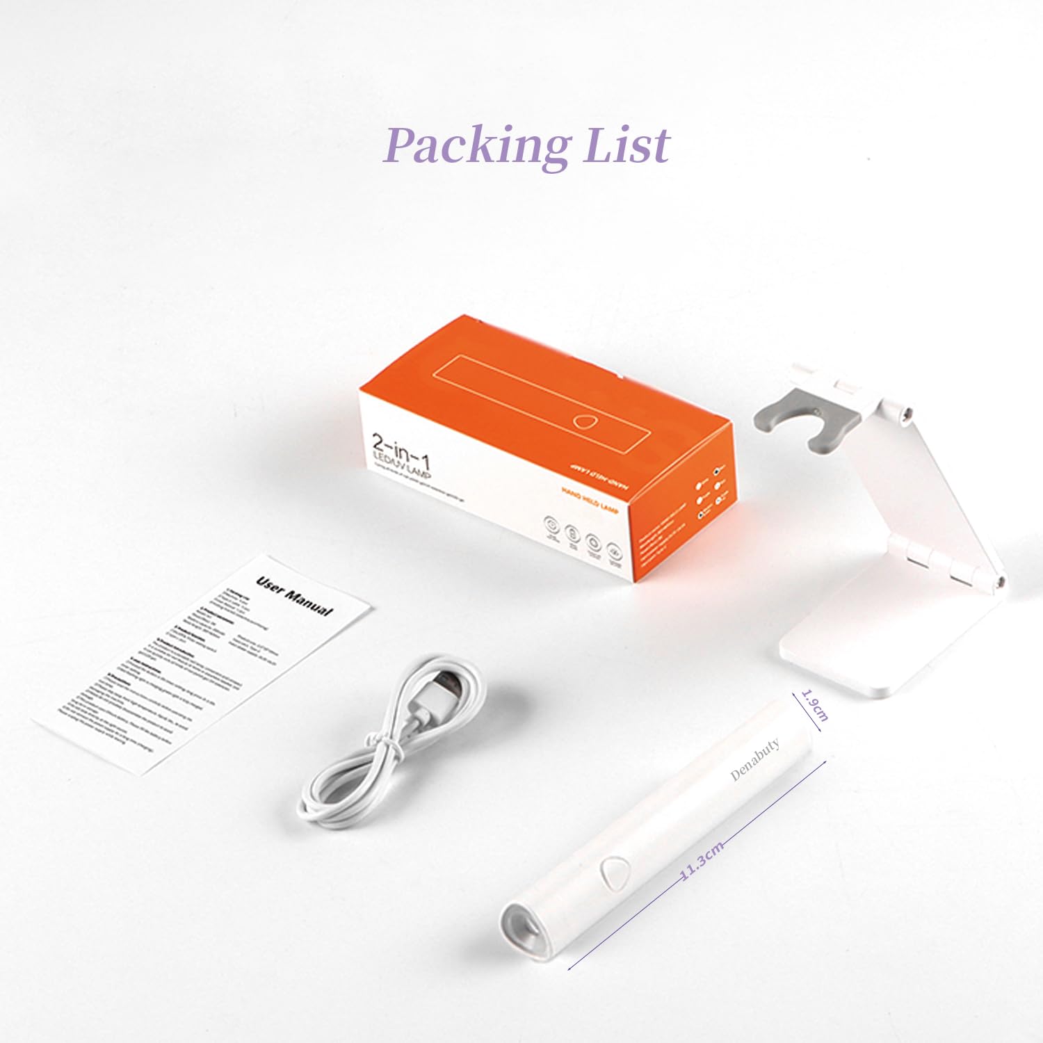 Denabuty 365/405nm lamp beads for focused, even nail color cure