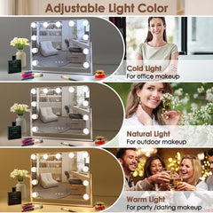 DenCert mirror brightness control helps customize natural lighting for accurate color matching
