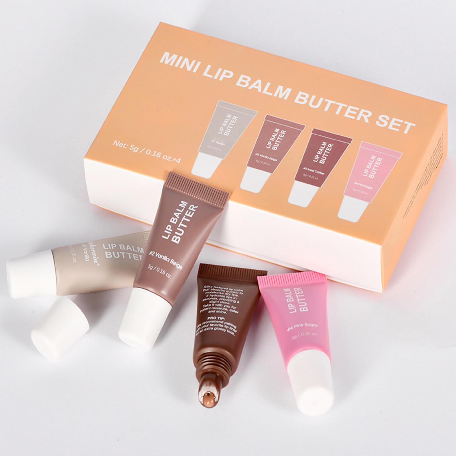 DENESTUP fruit oil lip gloss moisturizing shine on lips.