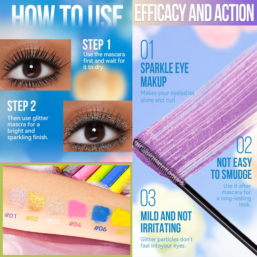 DENESTUP sparkling gold mascara for glamorous glints