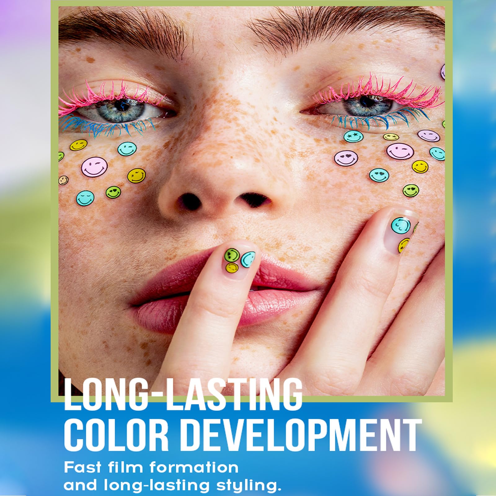 DENESTUP waterproof mascara holds vibrant color all day