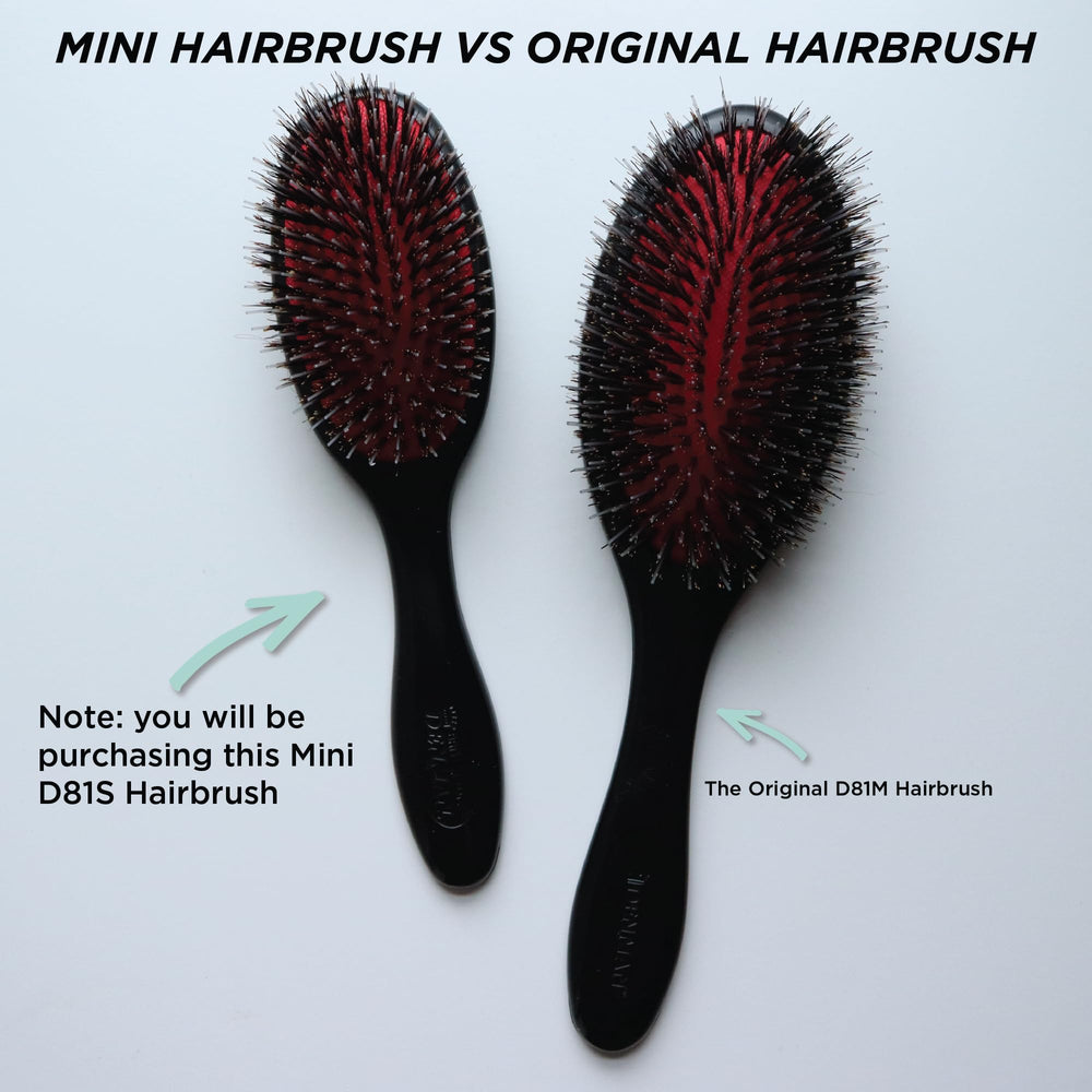 Denman cushion brush small black wigs and extensions brushing for natural finish.