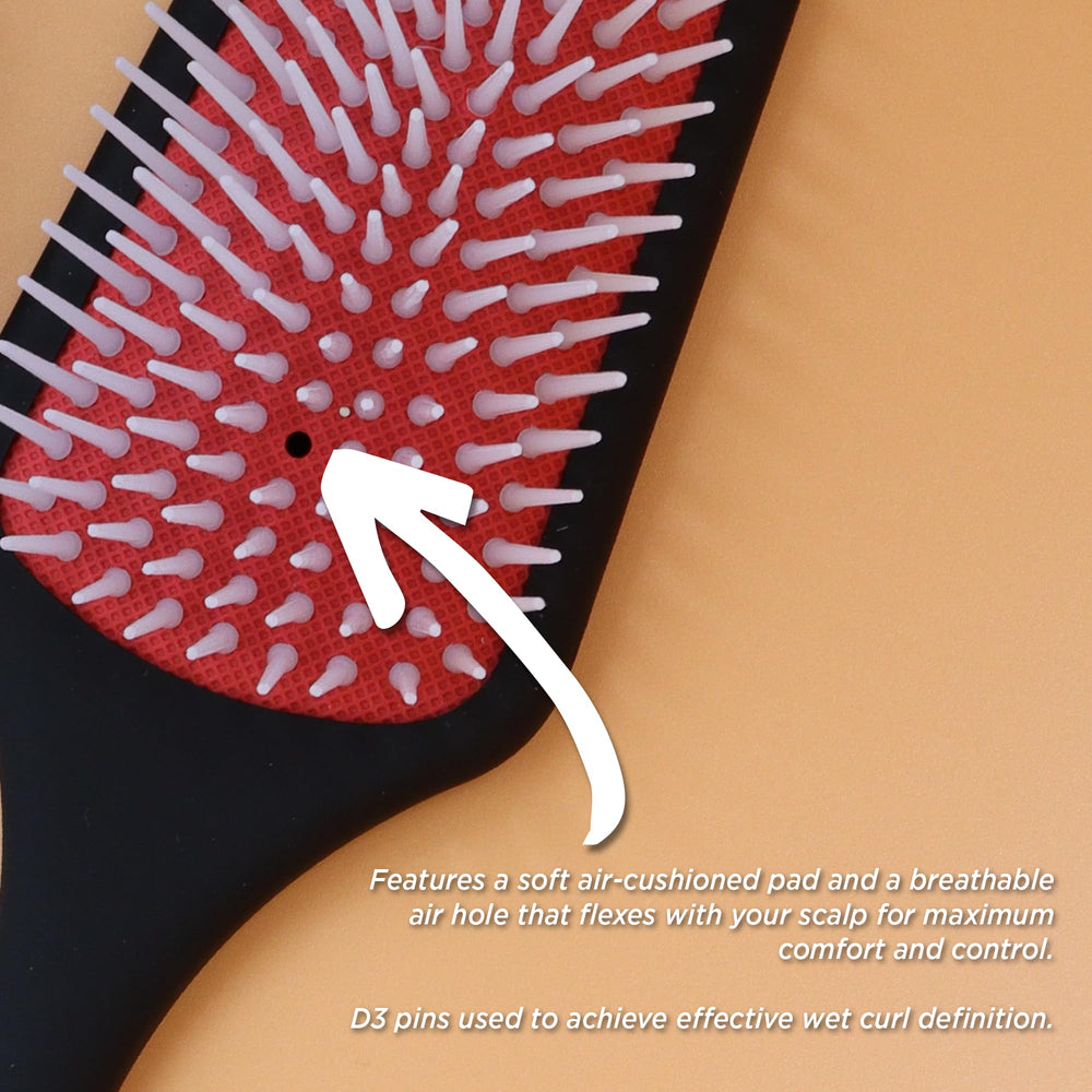 Denman D38 rapid blow-drying surface area speeds styling with less drag.