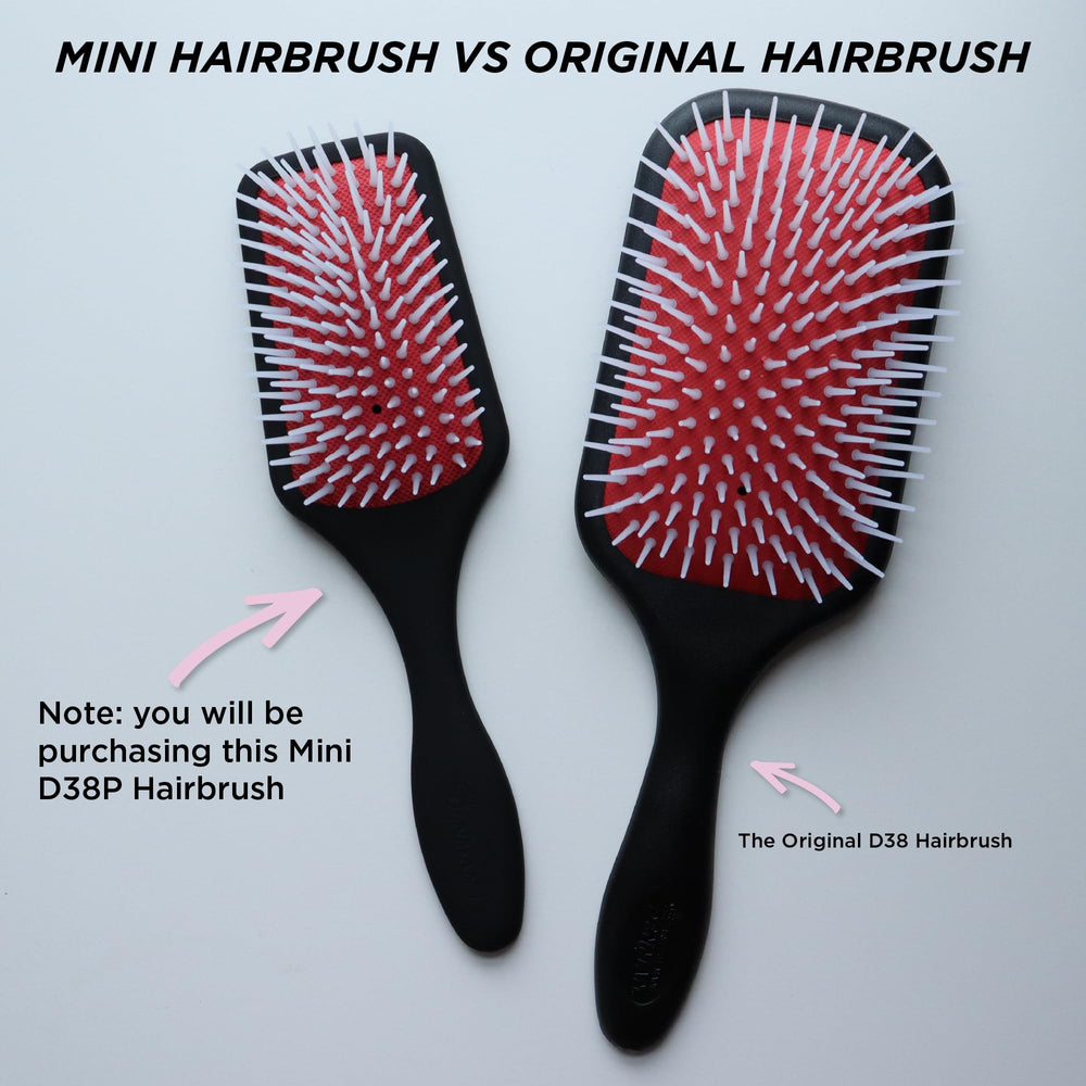 Denman D38 wide-body cushion supports comfortable, controlled detangling across head contours.