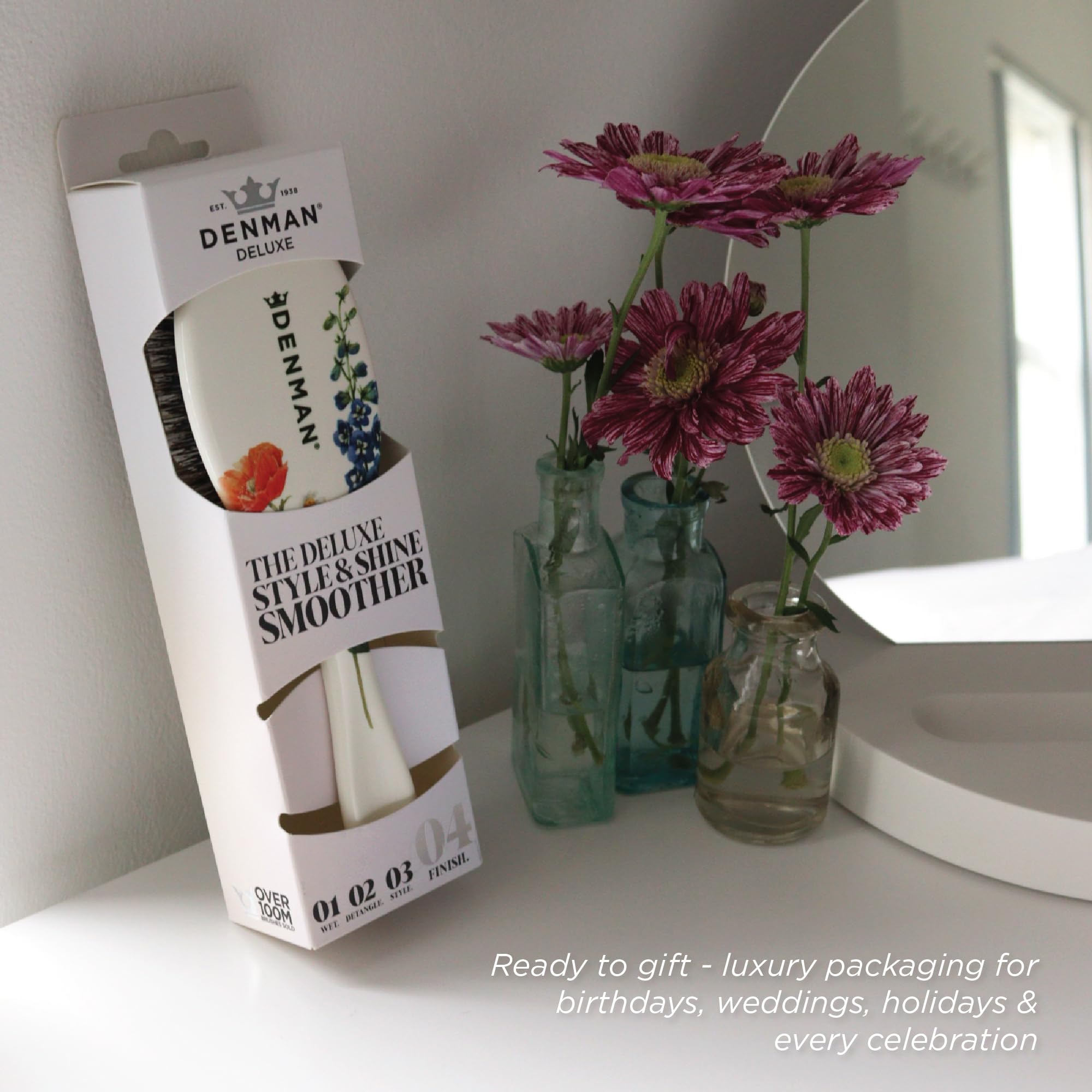 Denman D81M gift-packaging presentation suits premium haircare gifting