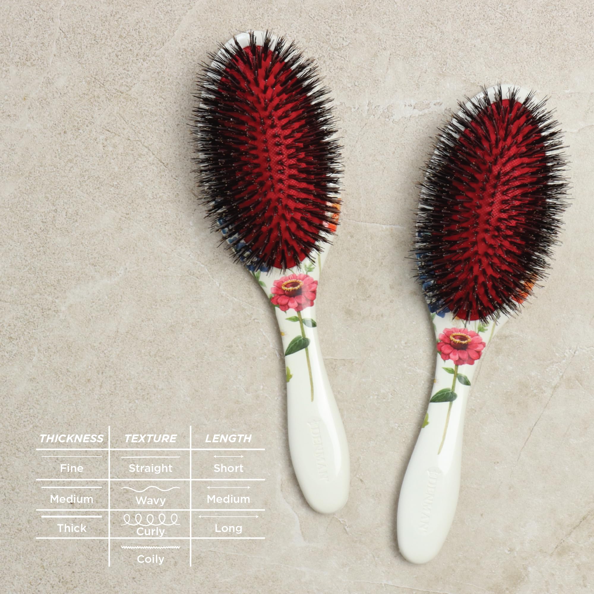 Denman D81M shine-distribution distributes oils for luminous hair
