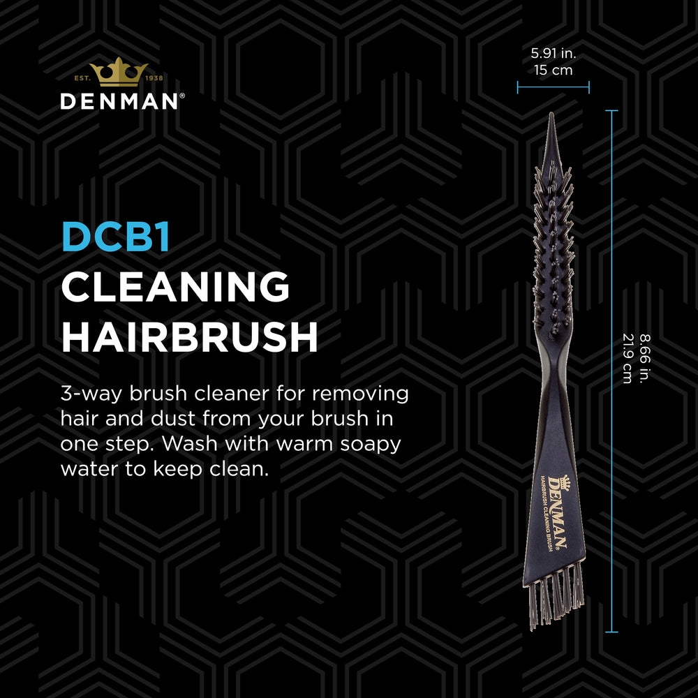 Denman DBC1 brush cleaner features stiff bristles to remove hair effectively.