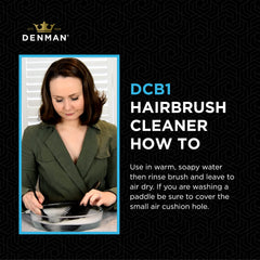 Denman DBC1 sturdy plastic construction ensures long-lasting cleaning tool.