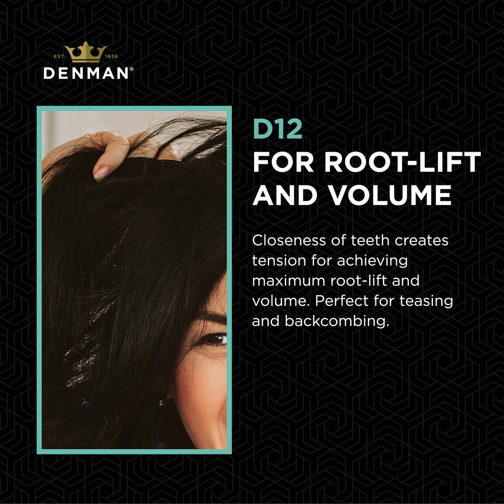 Denman Jack Dean curl volumiser comb flexible teeth adapt to hair texture and define